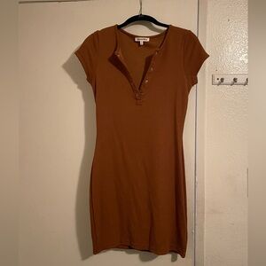 NWOT Better Be Chestnut Knit Top Dress - Size M